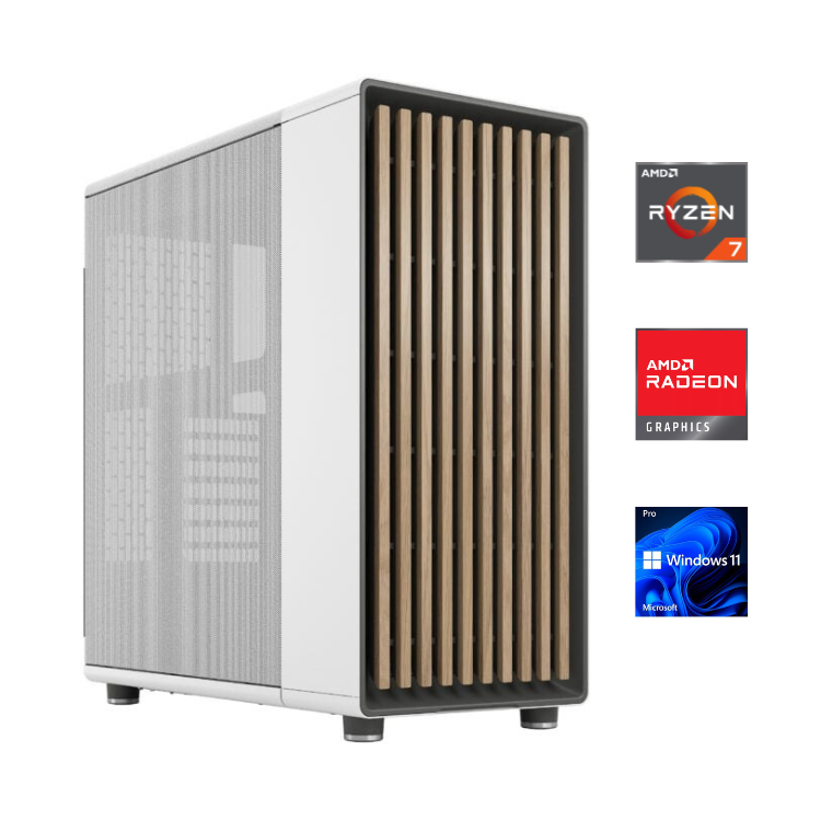Office PC - AMD Ryzen 7 8700G - Echtholz