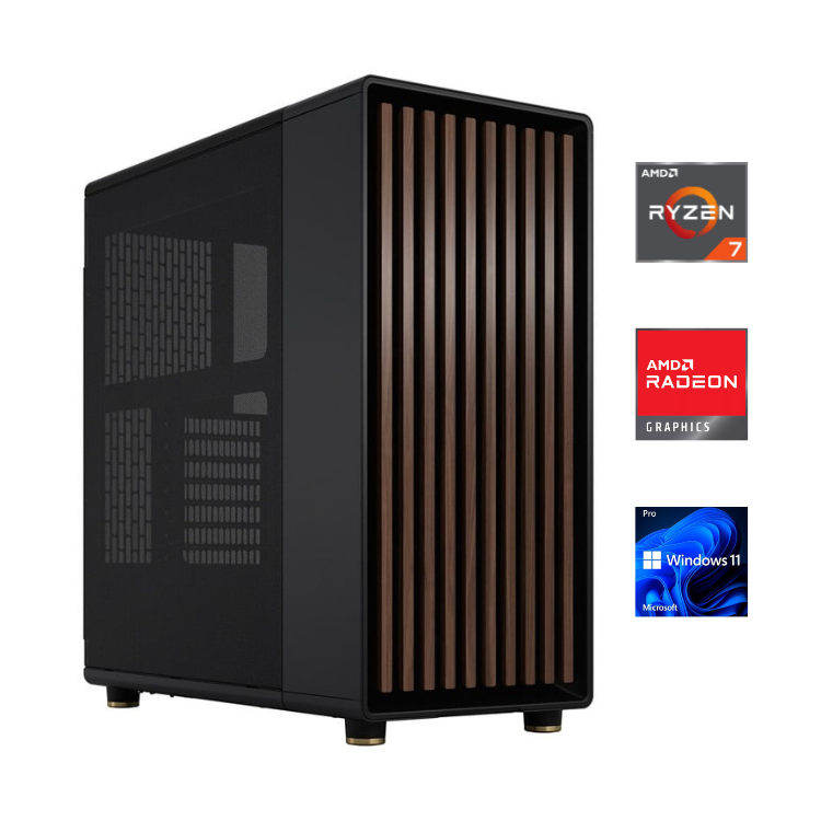 Office PC - AMD Ryzen 7 8700G - Echtholz