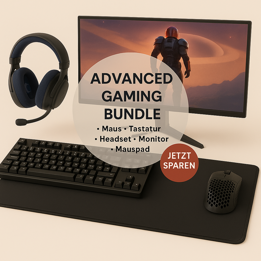 Advanced Bundle - Maus, Tastatur, Monitor, Mauspad & Headset
